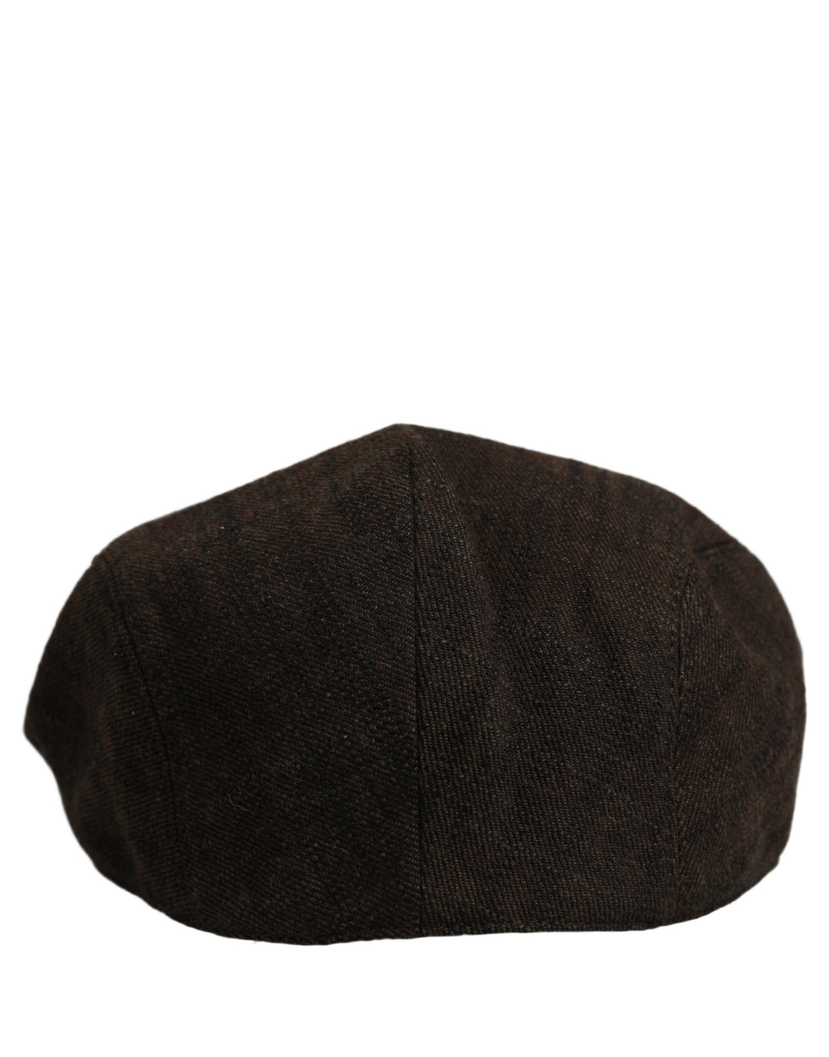 New Dolce & Gabbana Men Brown Cotton Flat Cloth Newsboy Cap Hat