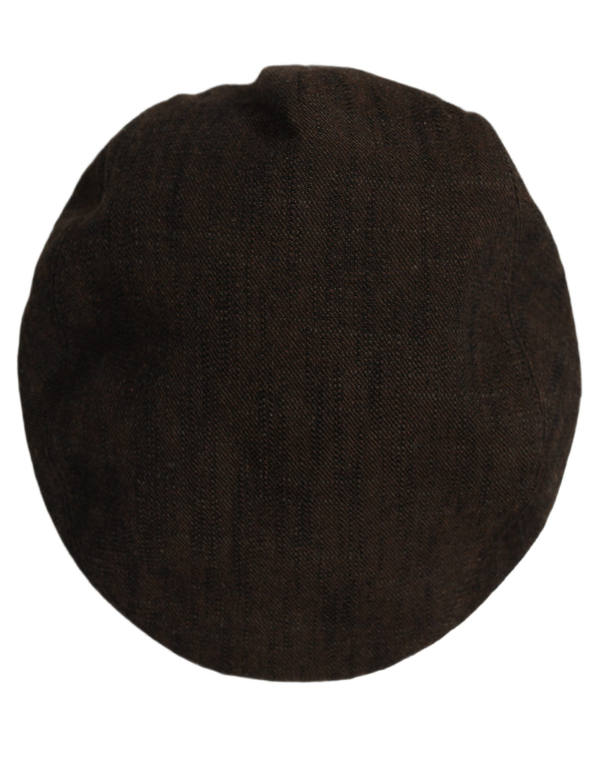 New Dolce & Gabbana Men Brown Cotton Flat Cloth Newsboy Cap Hat
