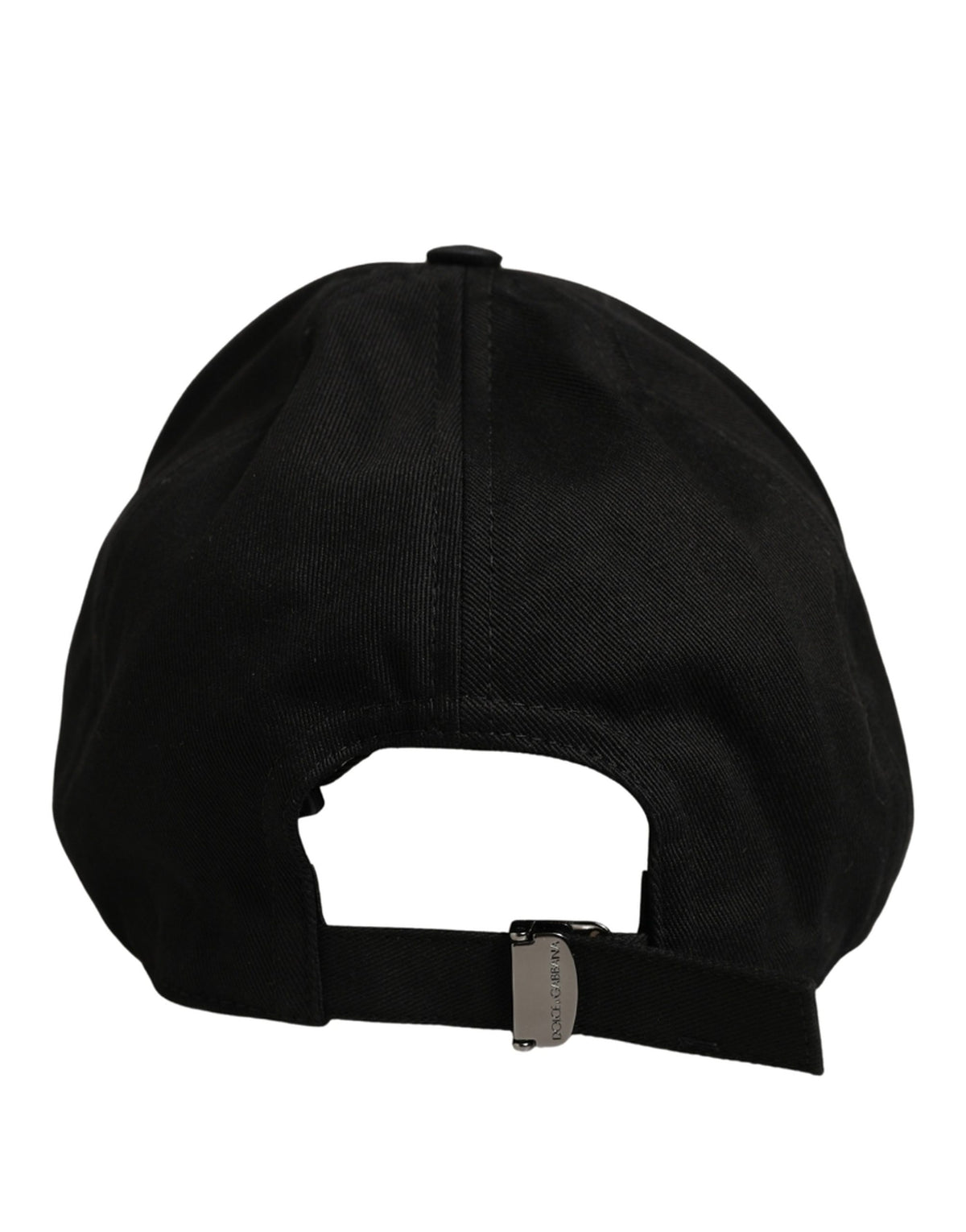 New Dolce & Gabbana Men Black Cotton Baseball Capello 6 Panels Hat