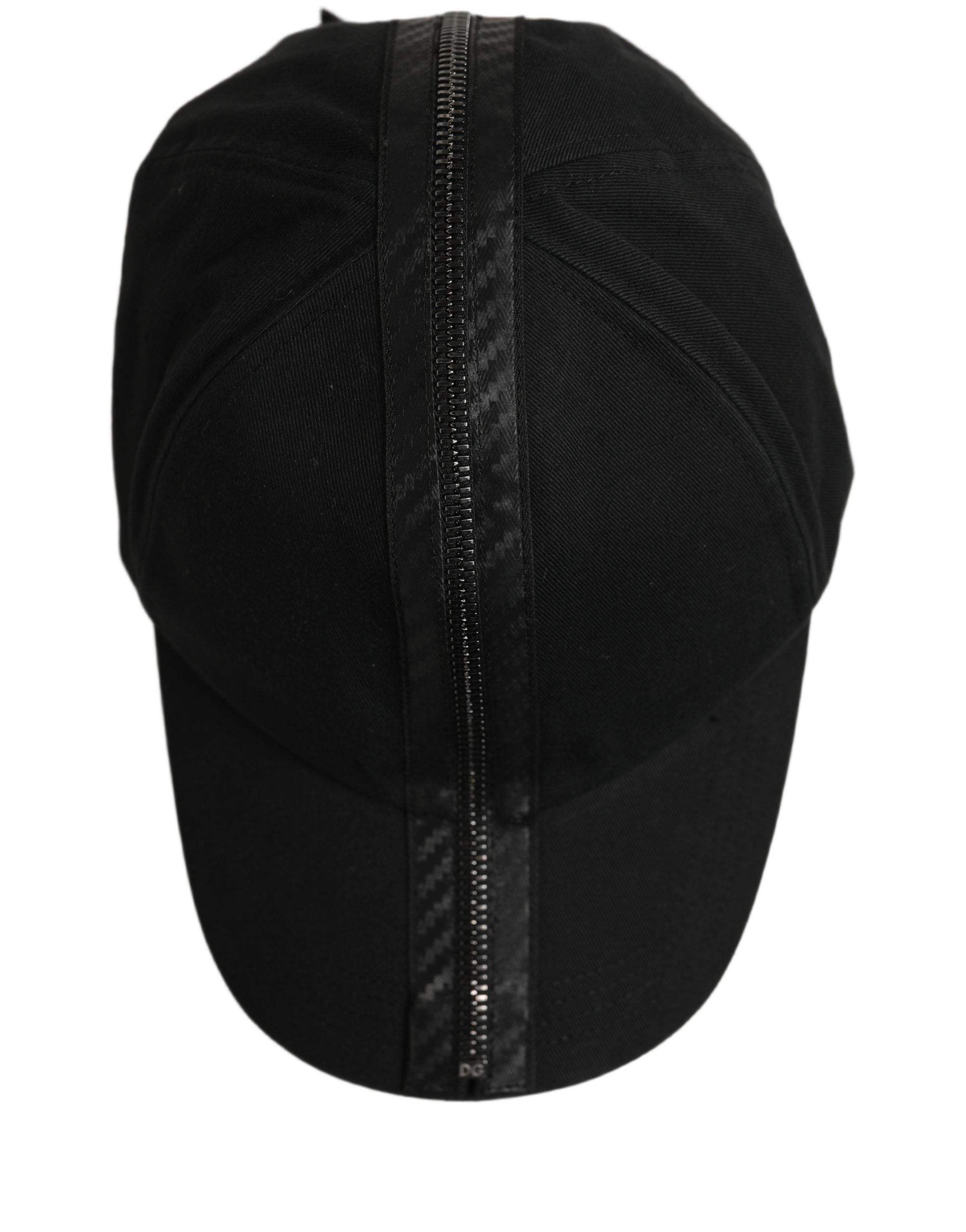 Dolce & Gabbana Men Black Cotton Baseball Cap 6 Panels Hat