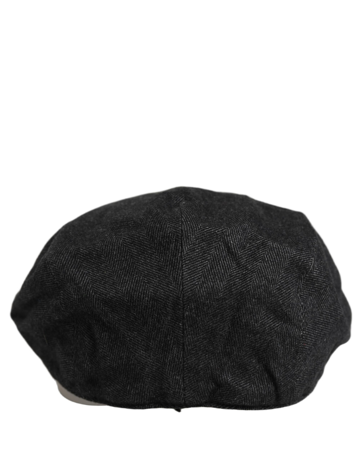 New Dolce & Gabbana Men Black Cotton Flat Cloth Newsboy Cap Hat