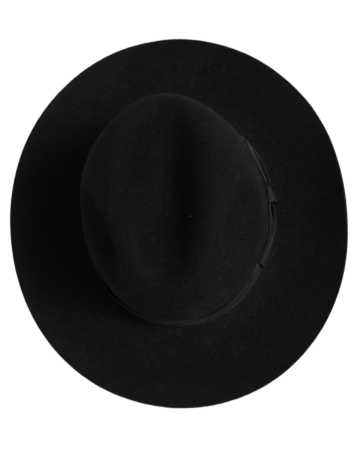 New Dolce & Gabbana Men Black Classic Wide Brim Fedora Capello Hat