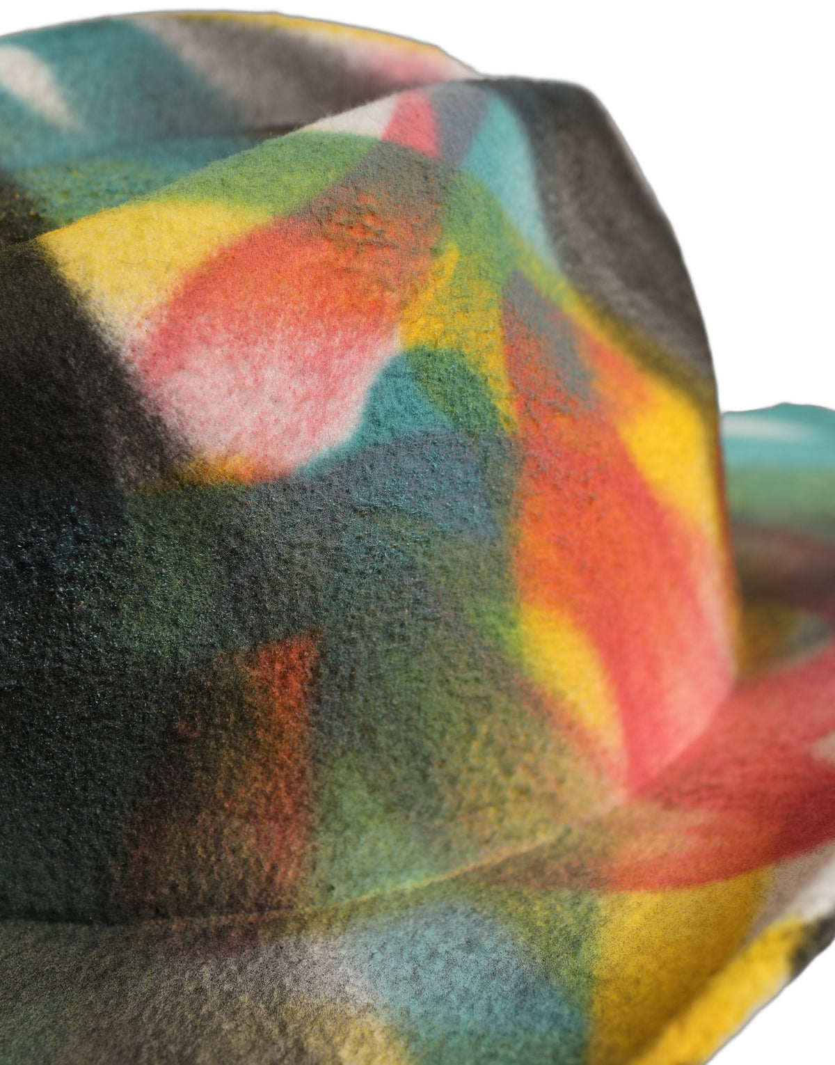 New Dolce & Gabbana Men White Graffiti Wide Brim Fedora Capello Hat