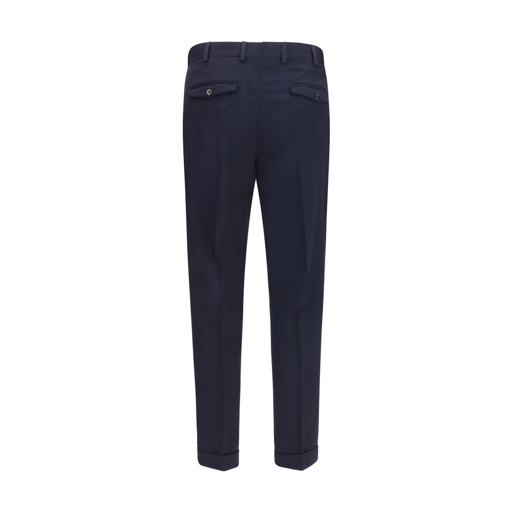 PT Torino Blue Wool Casual Pants