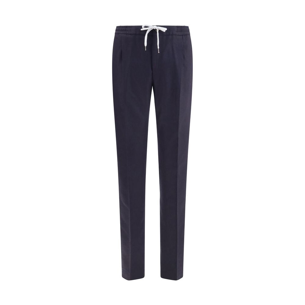 New PT Torino Blue Wool Casual Pants