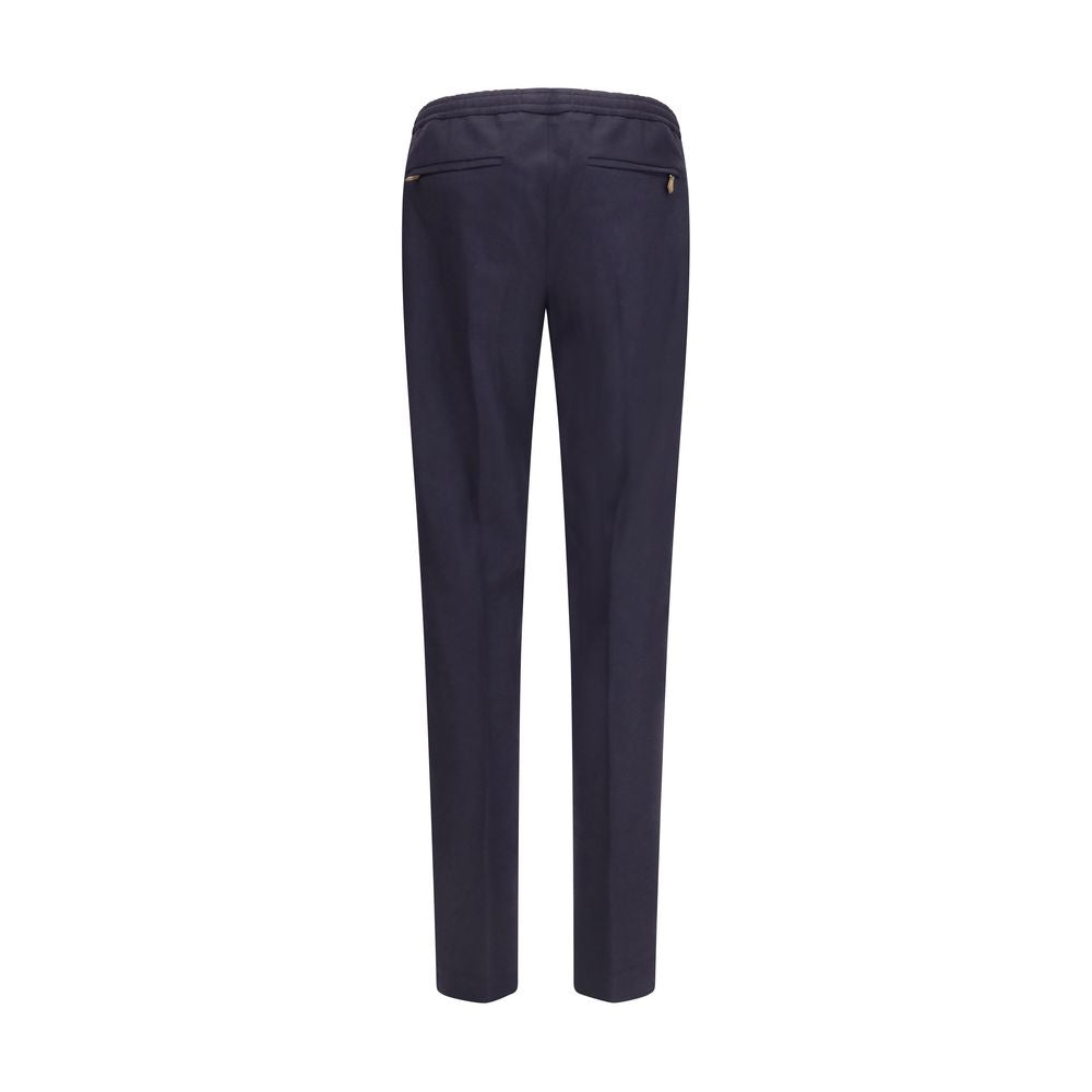New PT Torino Blue Wool Casual Pants