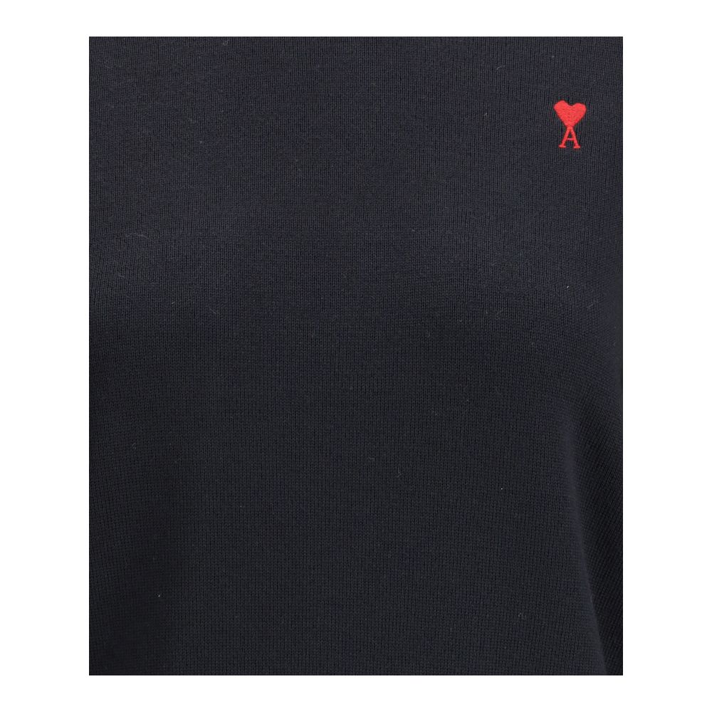 Ami Paris Black Wool Oves Aries Sweatshirt