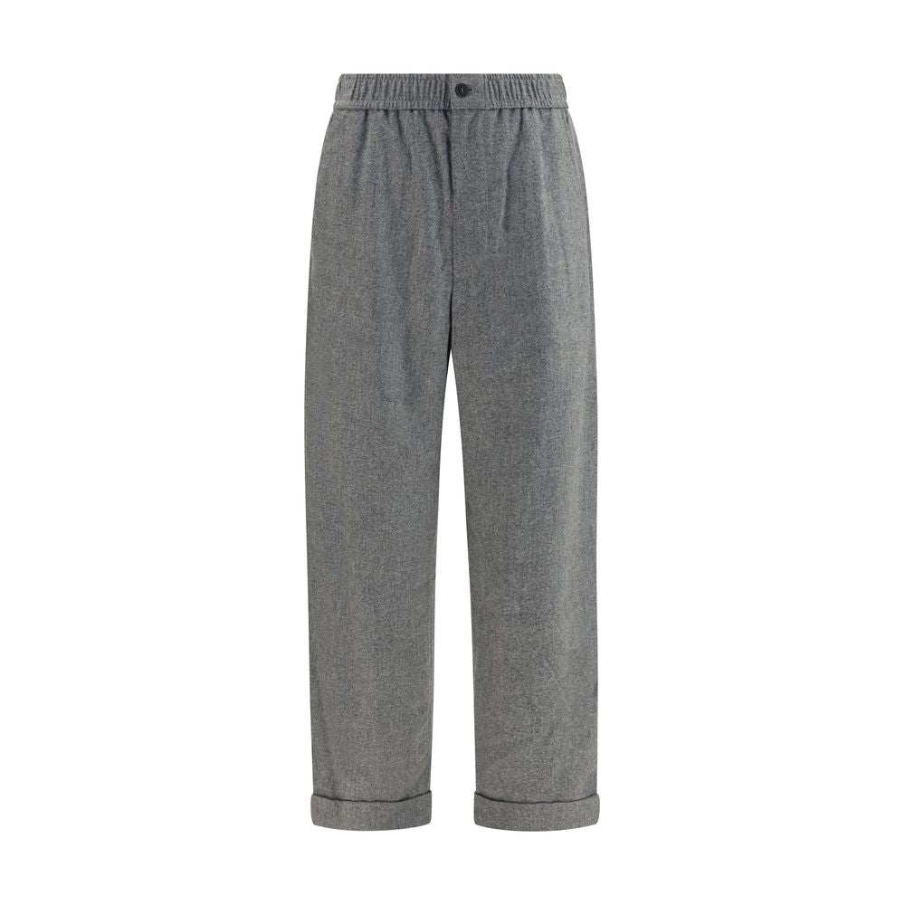 Giorgio Armani Gray Wool Casual Pants