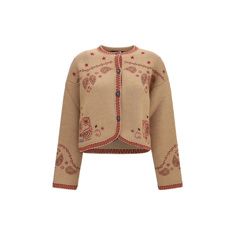 Alanui Brown Wool Full-Length Jacket