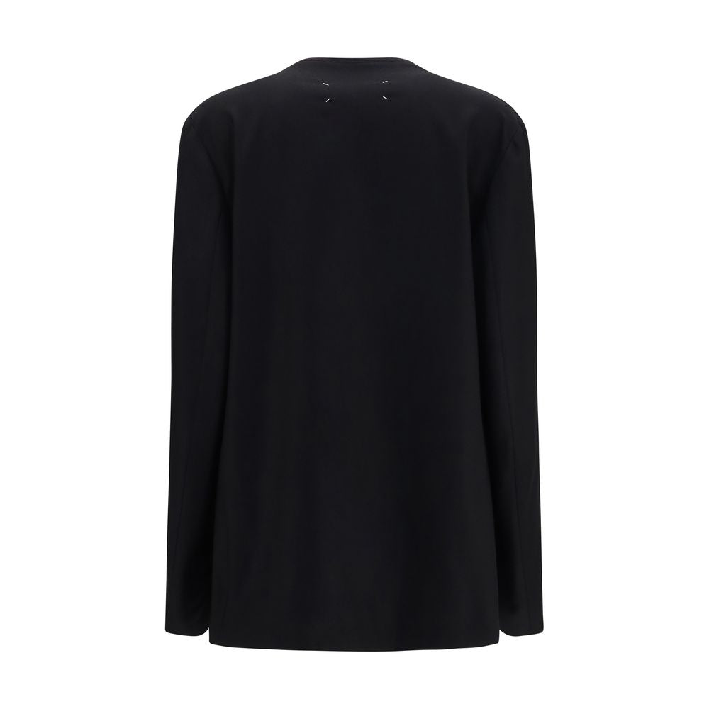 Maison Margiela Black Wool Shell Jacket