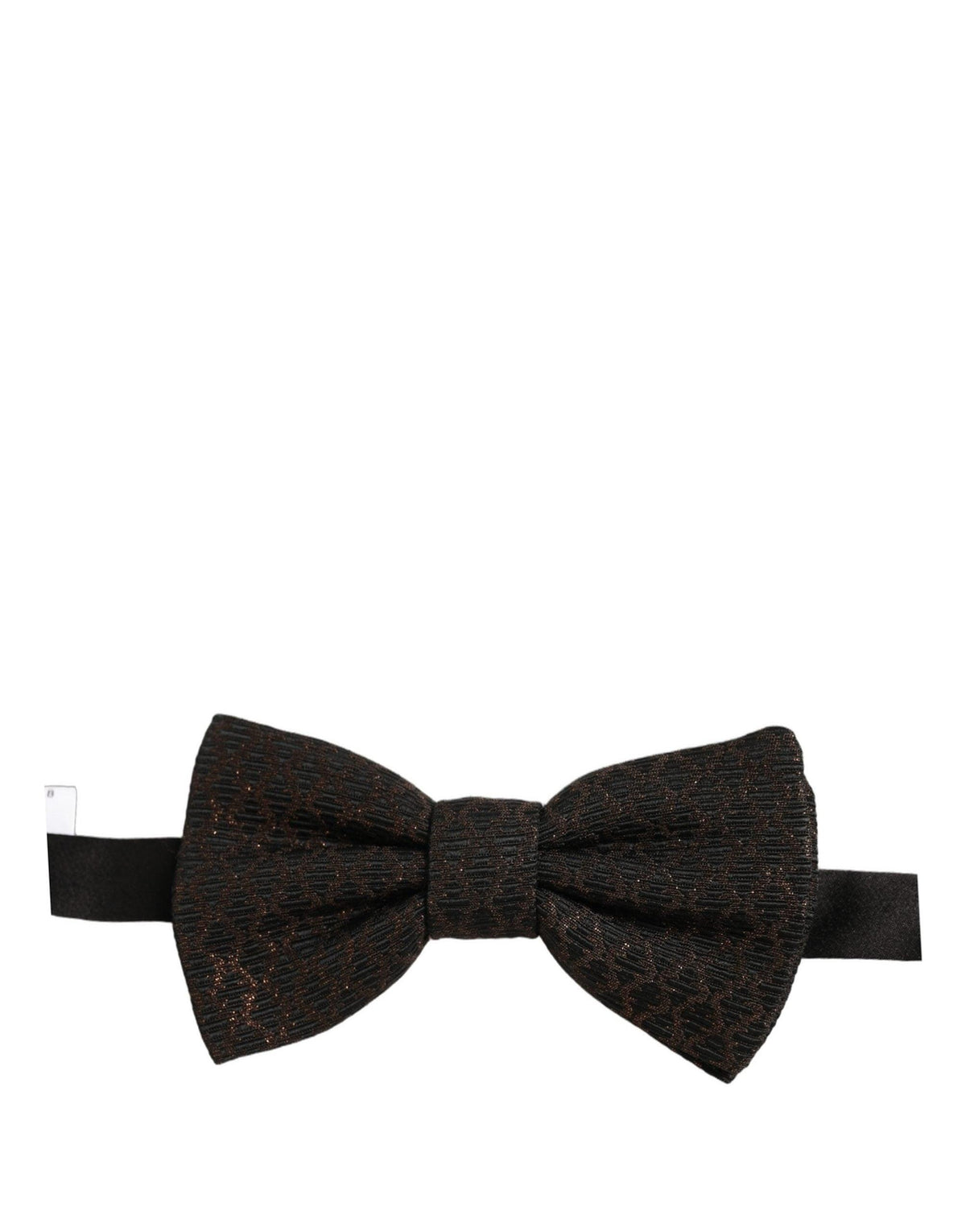 Dolce & Gabbana Men Brown 100% Silk Adjustable Neck Papillon Bow Tie