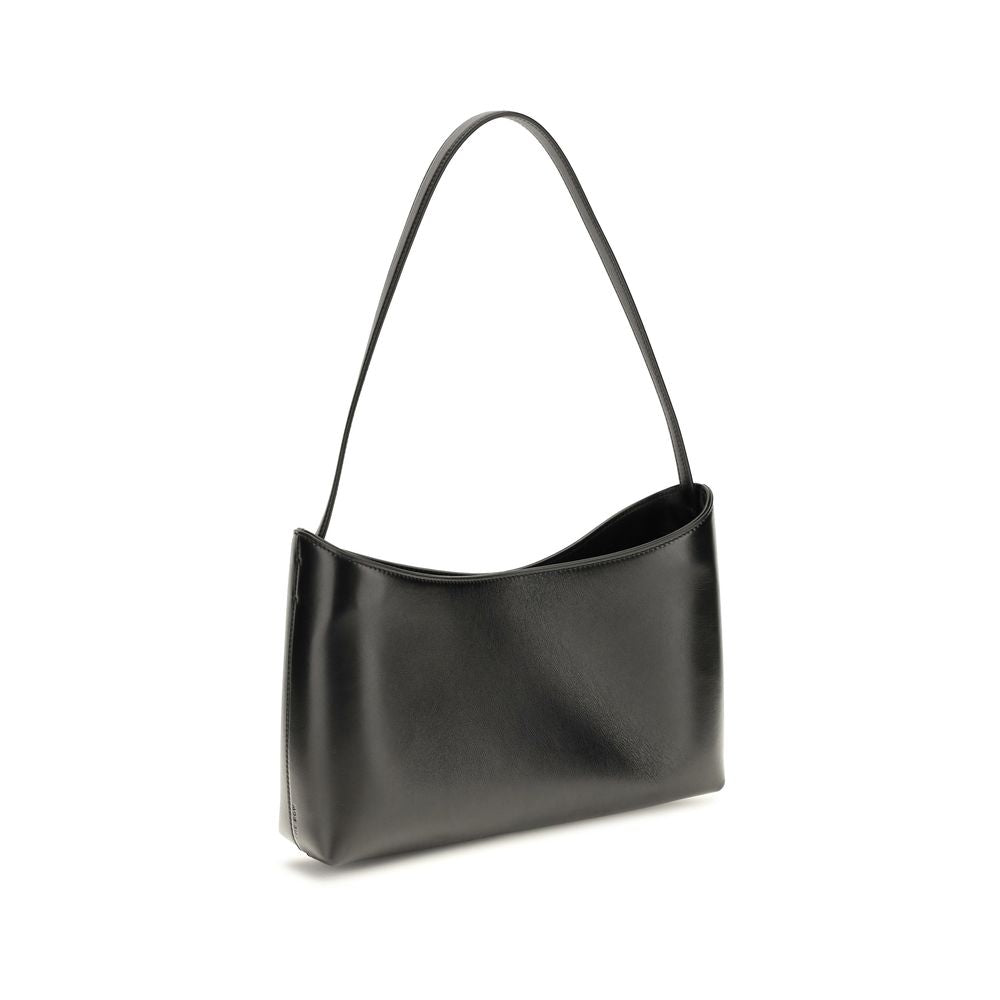 The Row Black Leather Shoulder Bag