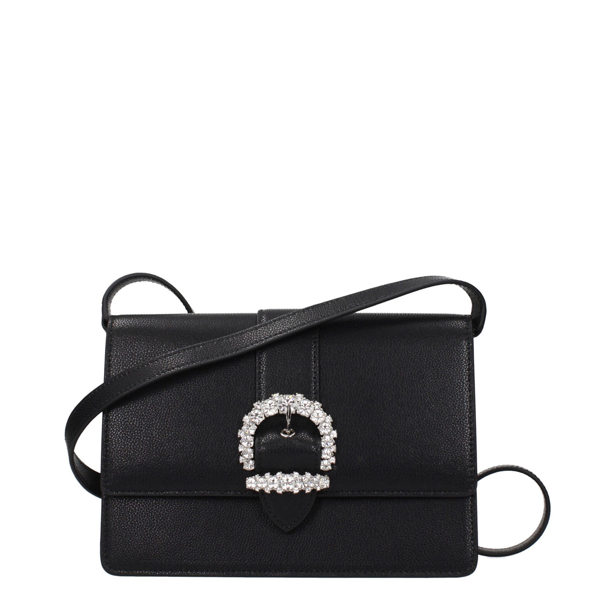 New Jimmy Choo Black Leather Crossbody Bag