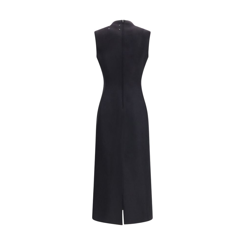 Maison Margiela Black Wool Casual Dress