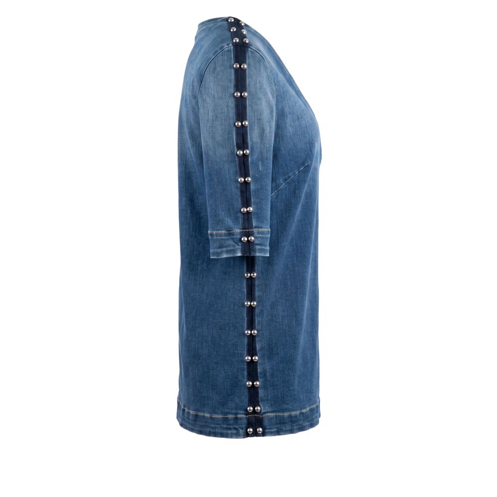 Trussardi Jeans Blue Cotton Women Shirt