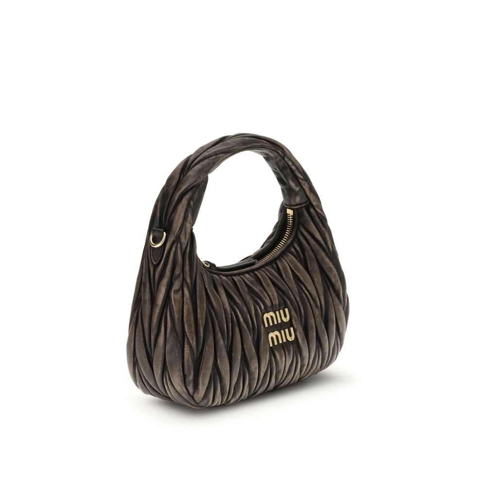 Miu Miu Brown Aries Aries Shoulder Bag