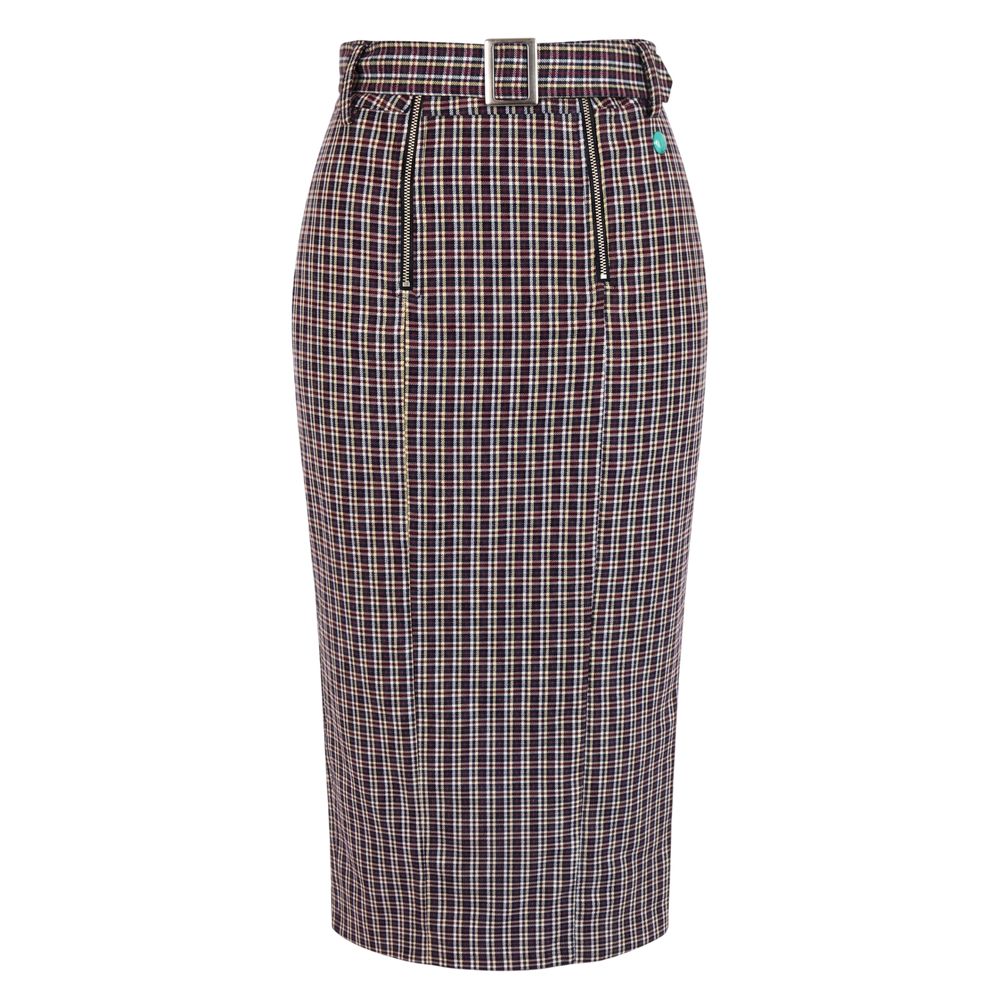 Trussardi Jeans Black Cotton Women Skirt