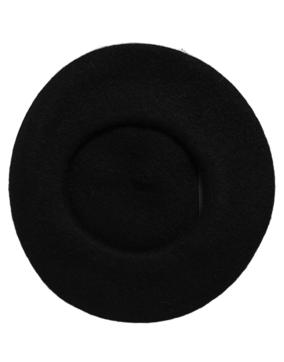 New Dolce & Gabbana Black Wool French Style Beret Capello Hat