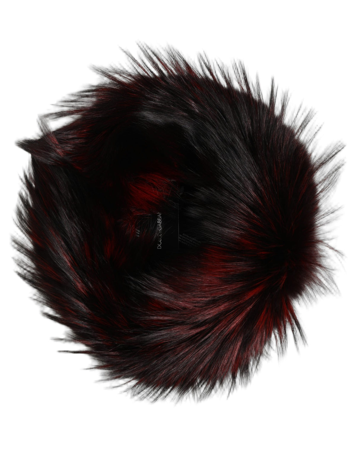 New Dolce & Gabbana Red Fox Mink Fur Womens Bucket Capello Hat