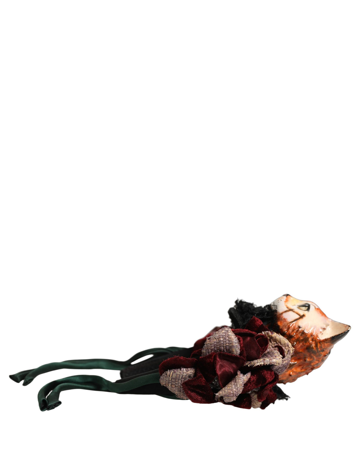 New Dolce & Gabbana Velvet Bengal Cat Silk Headwear Headband