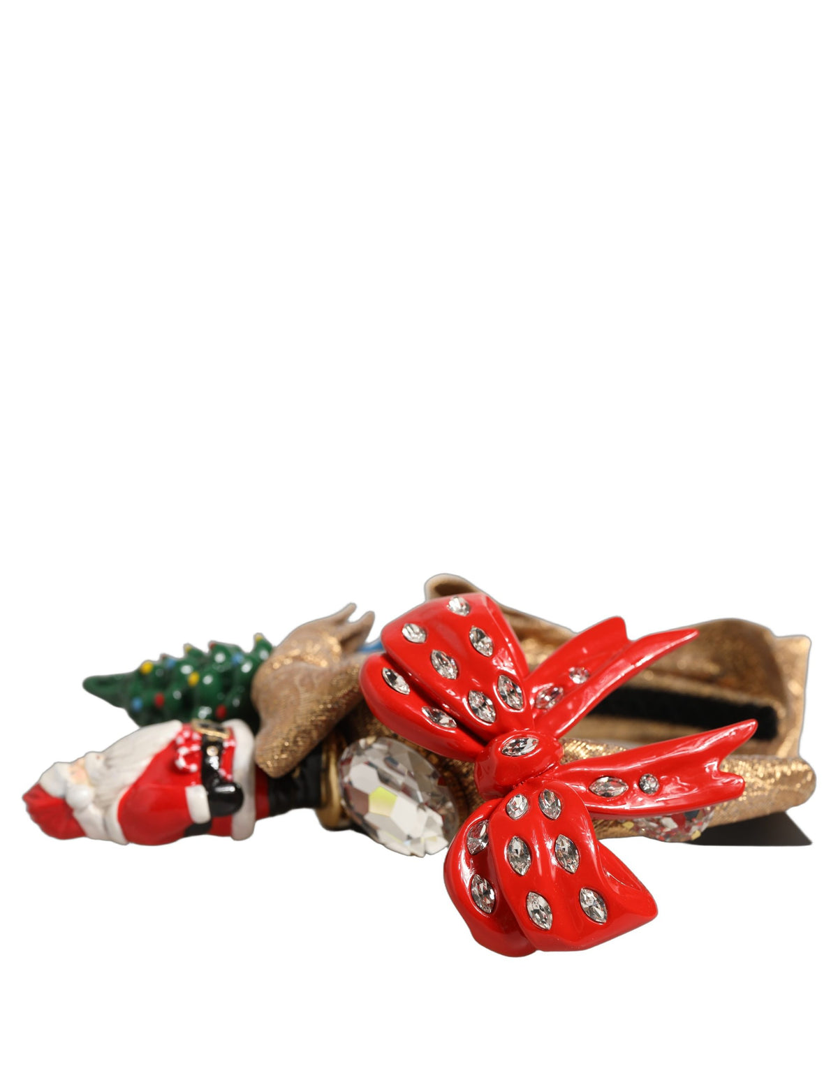New Dolce & Gabbana Glittery Christmas Themed Headwear Headband