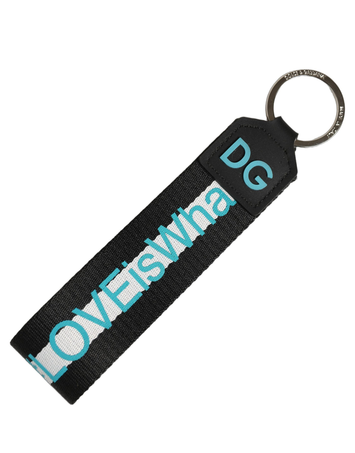Dolce & Gabbana Multicolor Logo Brass Holder Keychain Keyring