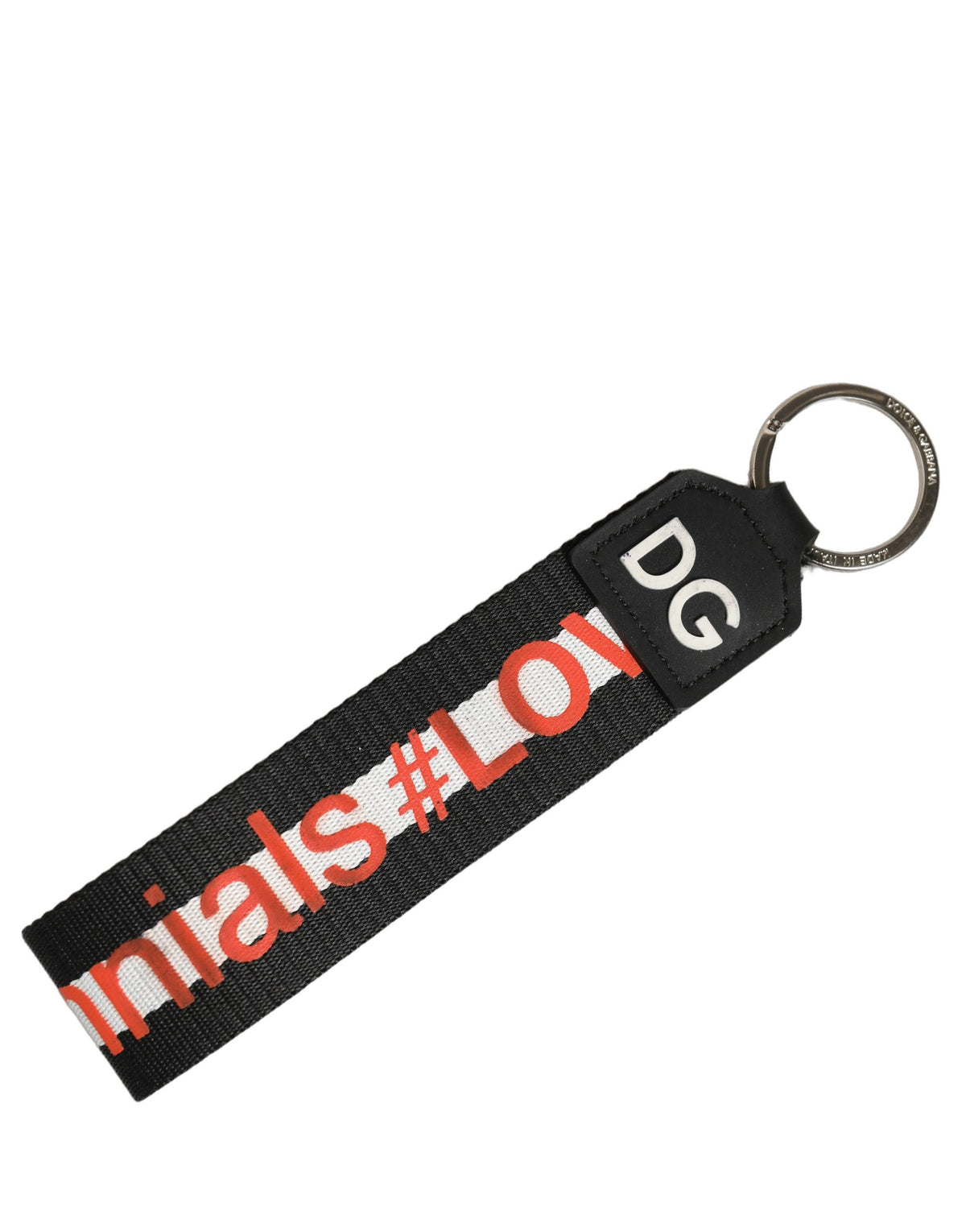 Dolce & Gabbana Multicolor Logo Brass Holder Keychain Keyring