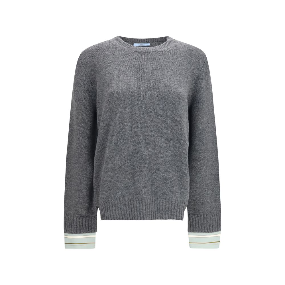 Prada Gray Wool Sweatshirt
