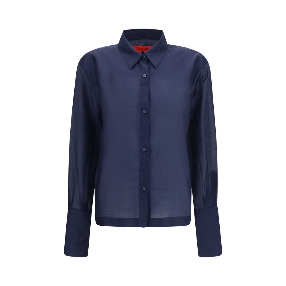 The Latest Blue Wool Dress Shirt