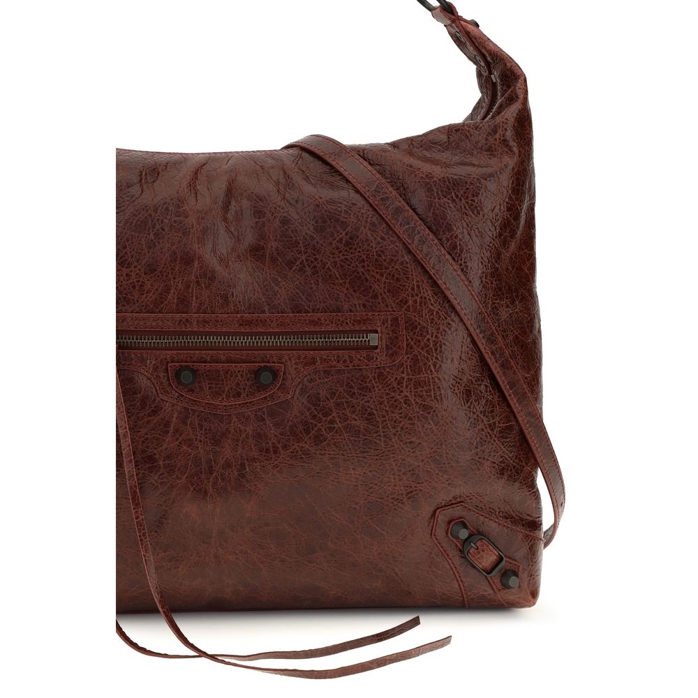 Balenciaga Bordeaux Aries Shoulder Bag