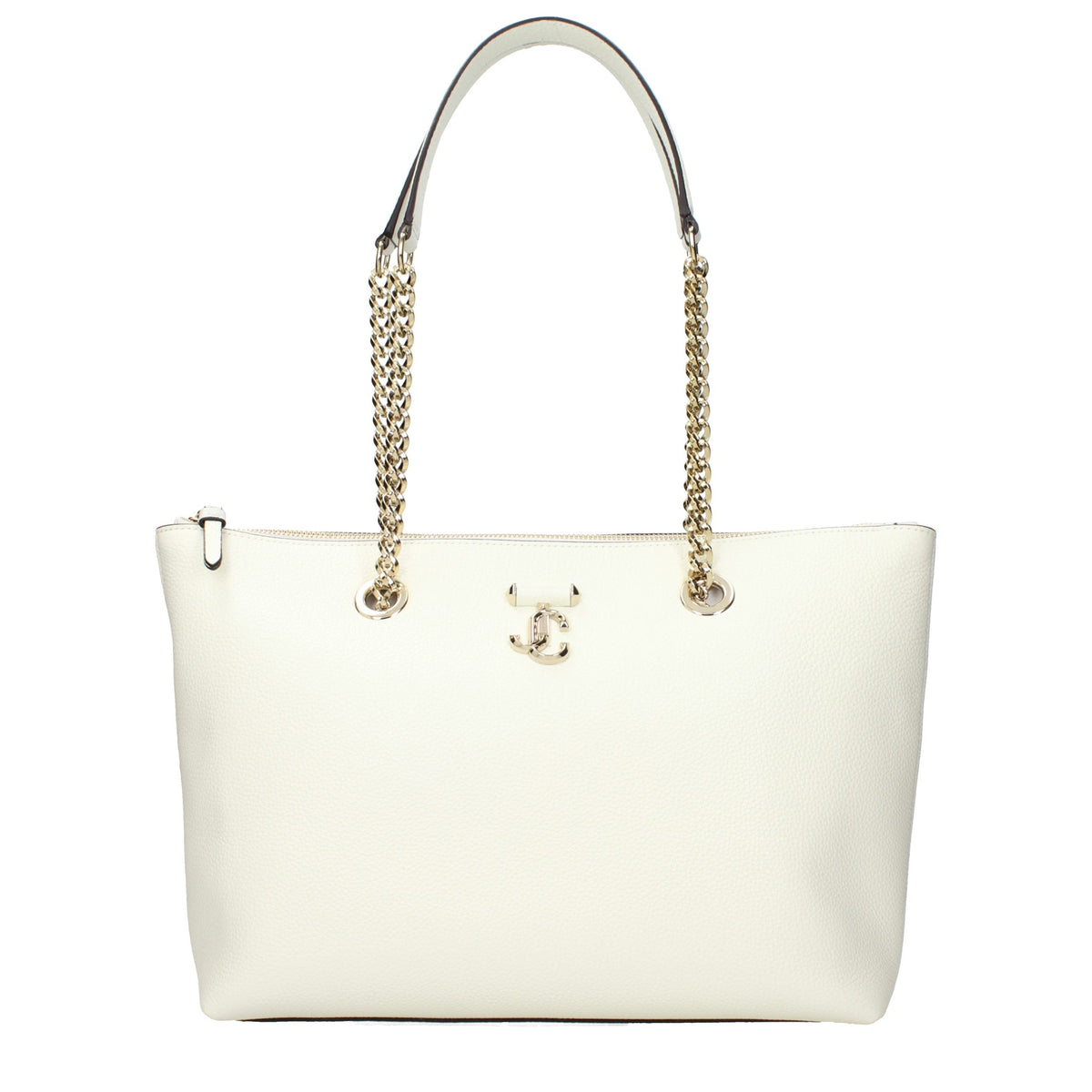 New Jimmy Choo White Leather Shoulder Bag