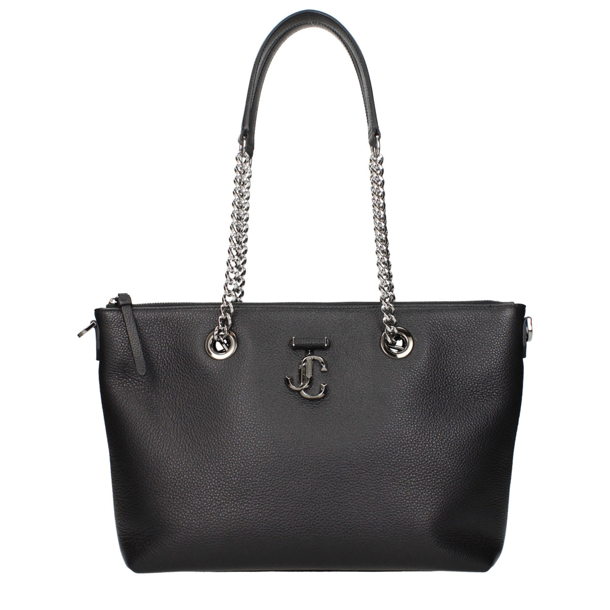 New Jimmy Choo Black Leather Shoulder Bag