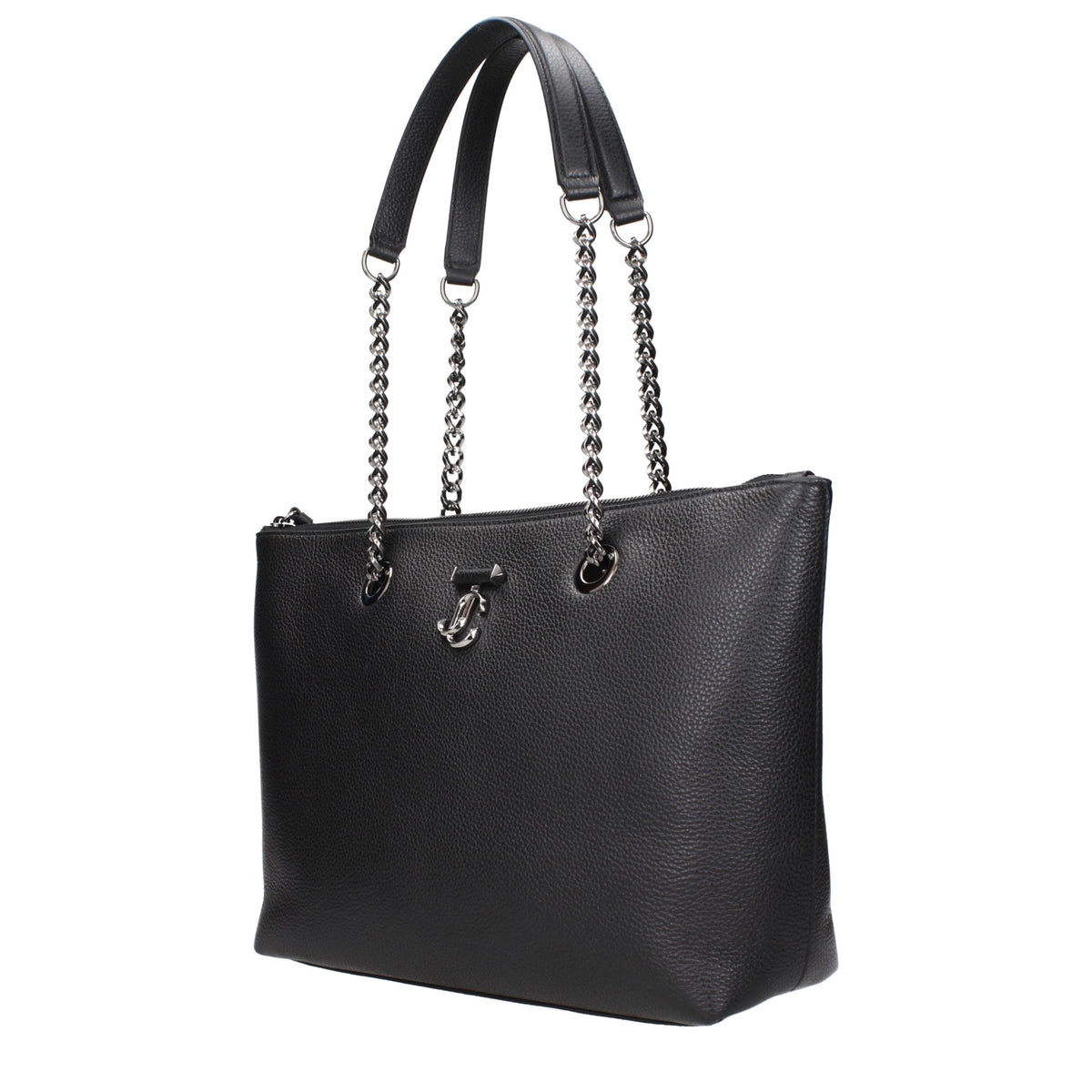 New Jimmy Choo Black Leather Shoulder Bag