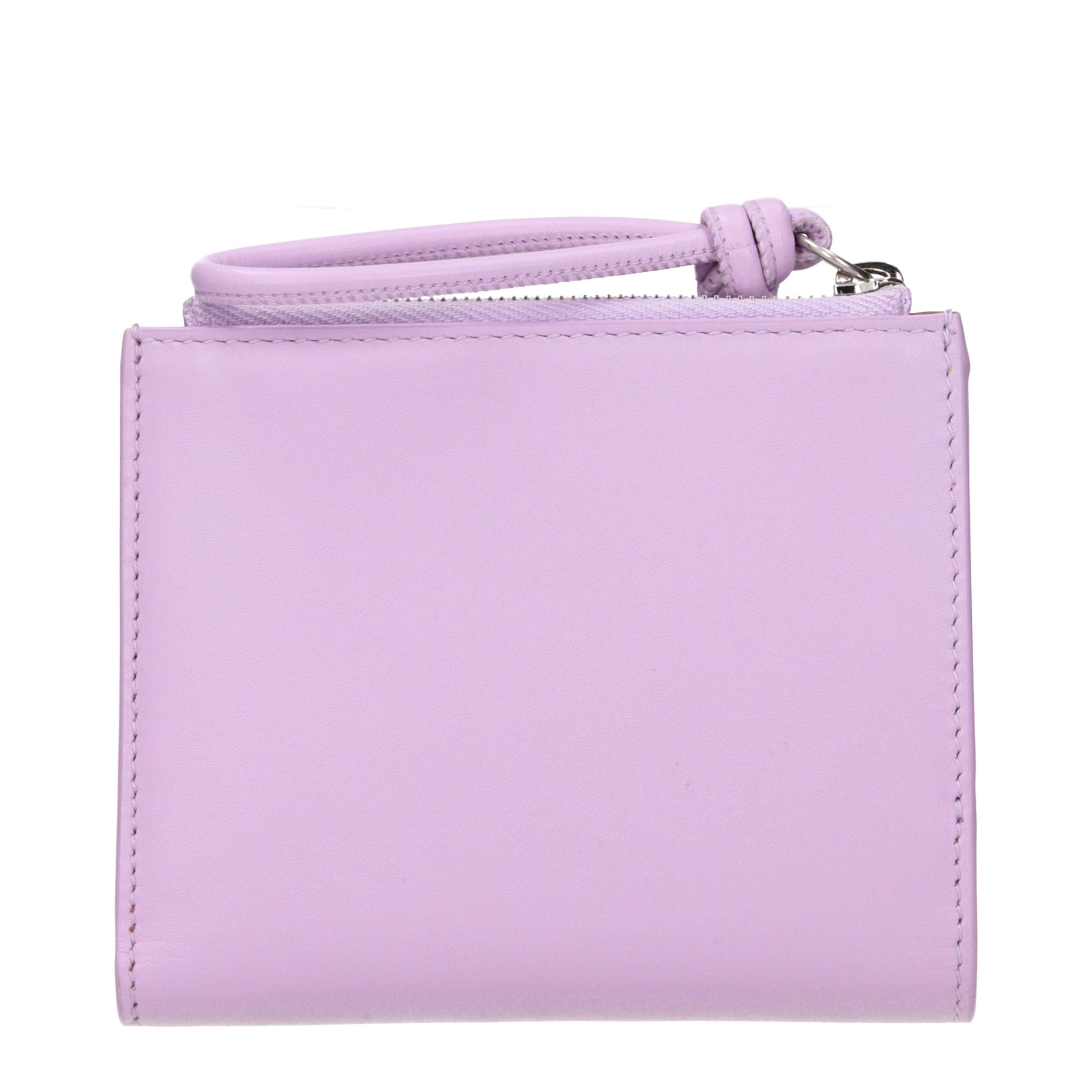 Jil Sander Pink Leather Wallet