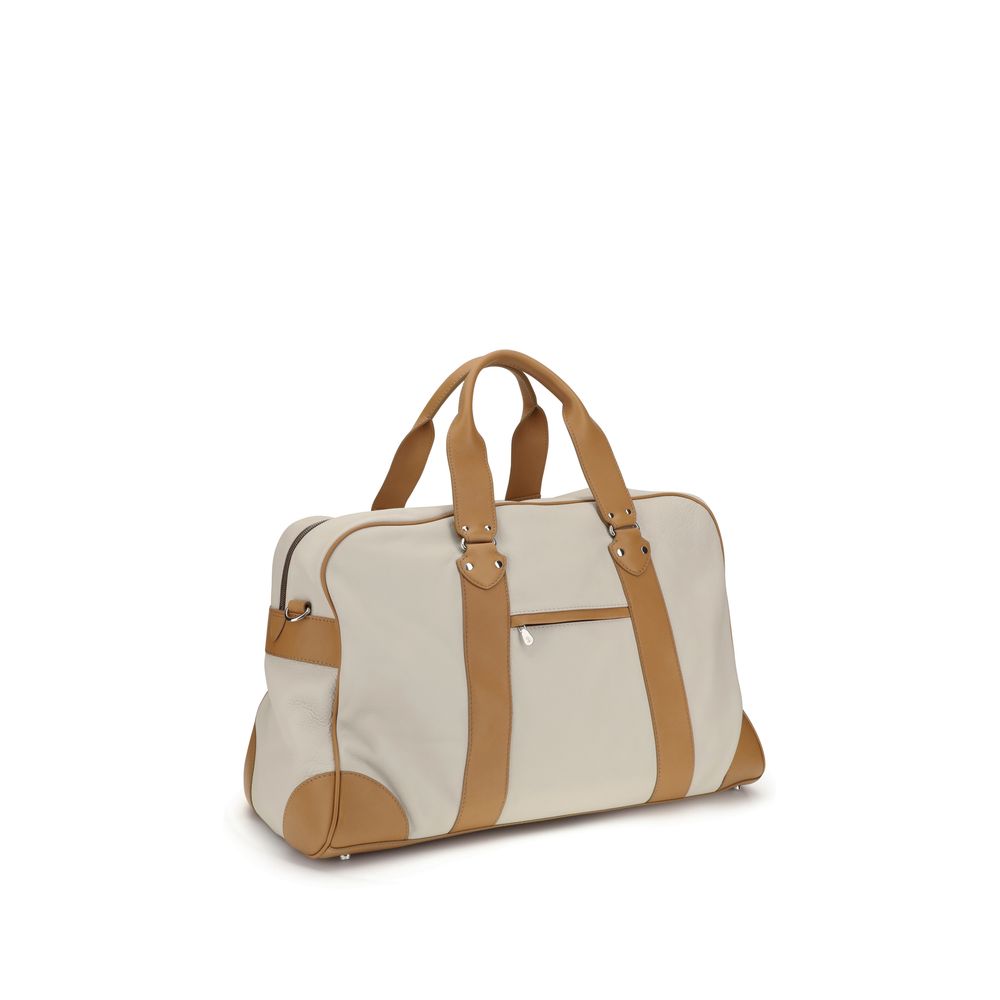 Brunello Cucinelli Beige Leather Luggage And Travel