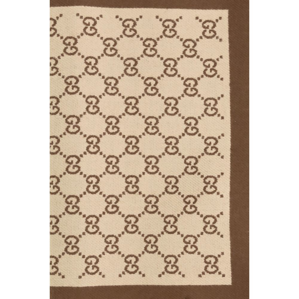 New Gucci Beige Wool Scarf