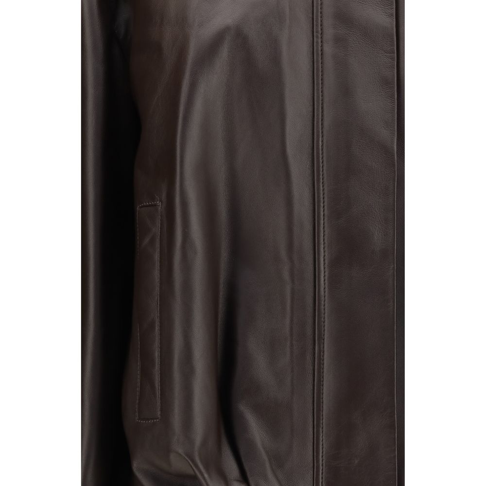 Arma Brown Leather Bomber