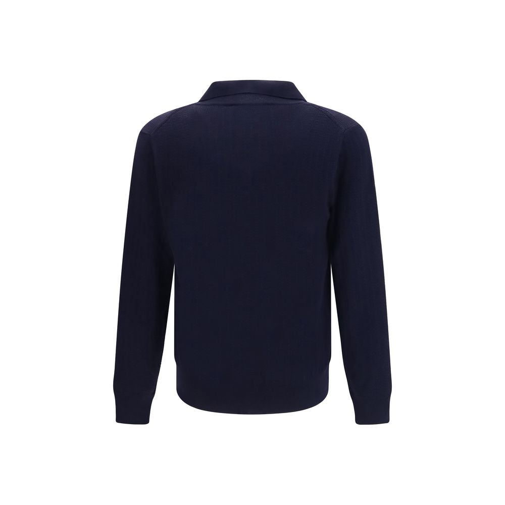 Brooksfield Blue Wool Sweatshirt