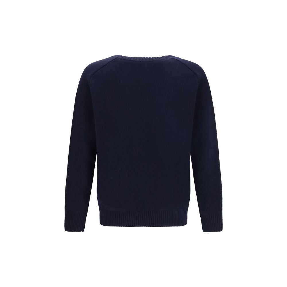 Brooksfield Blue Wool Sweatshirt