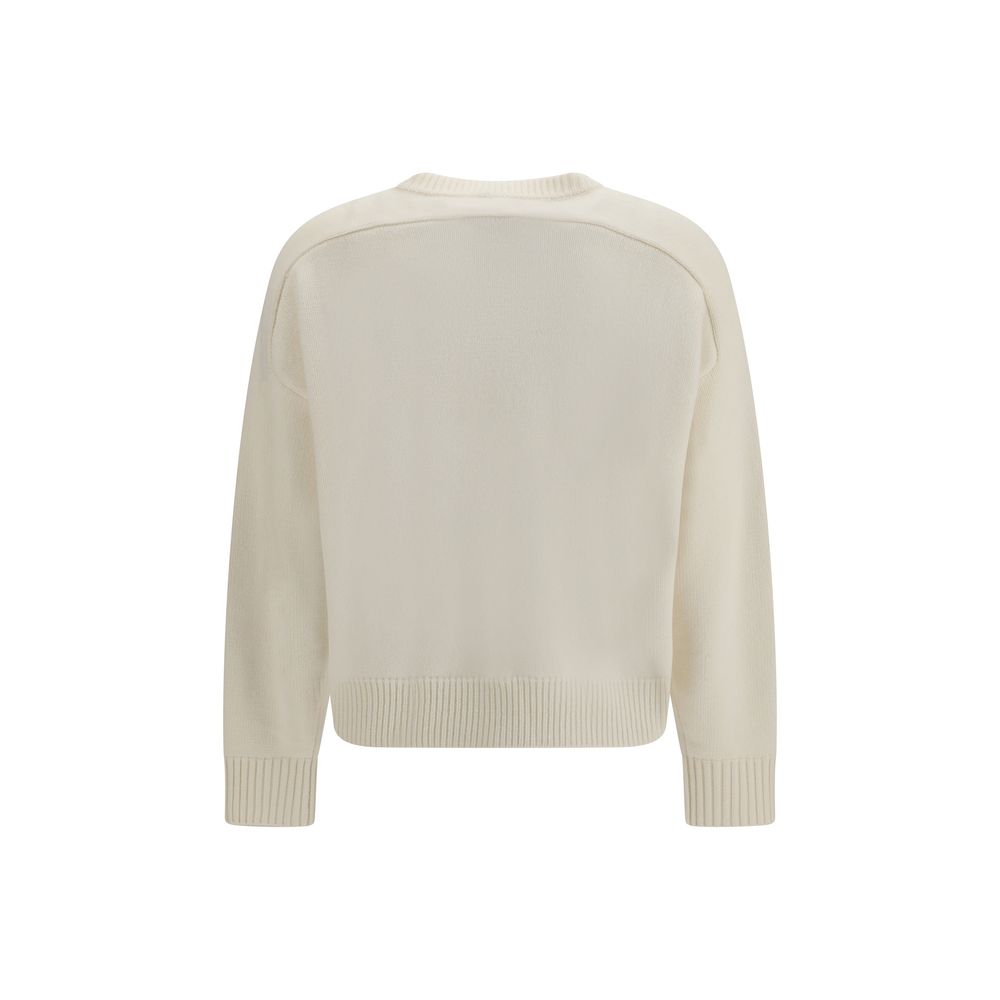 Loulou De Saison White Wool Sweatshirt