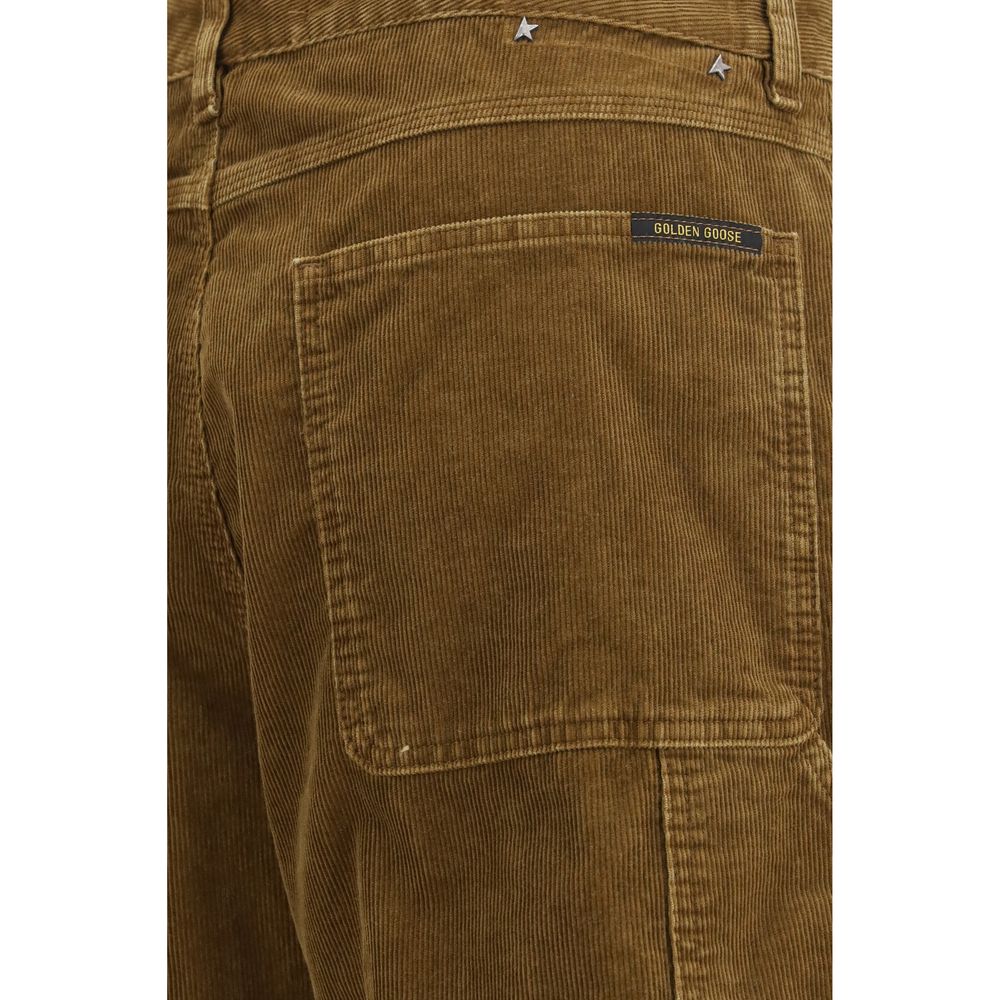 New Golden Goose Brown Cotton Cargo Pants