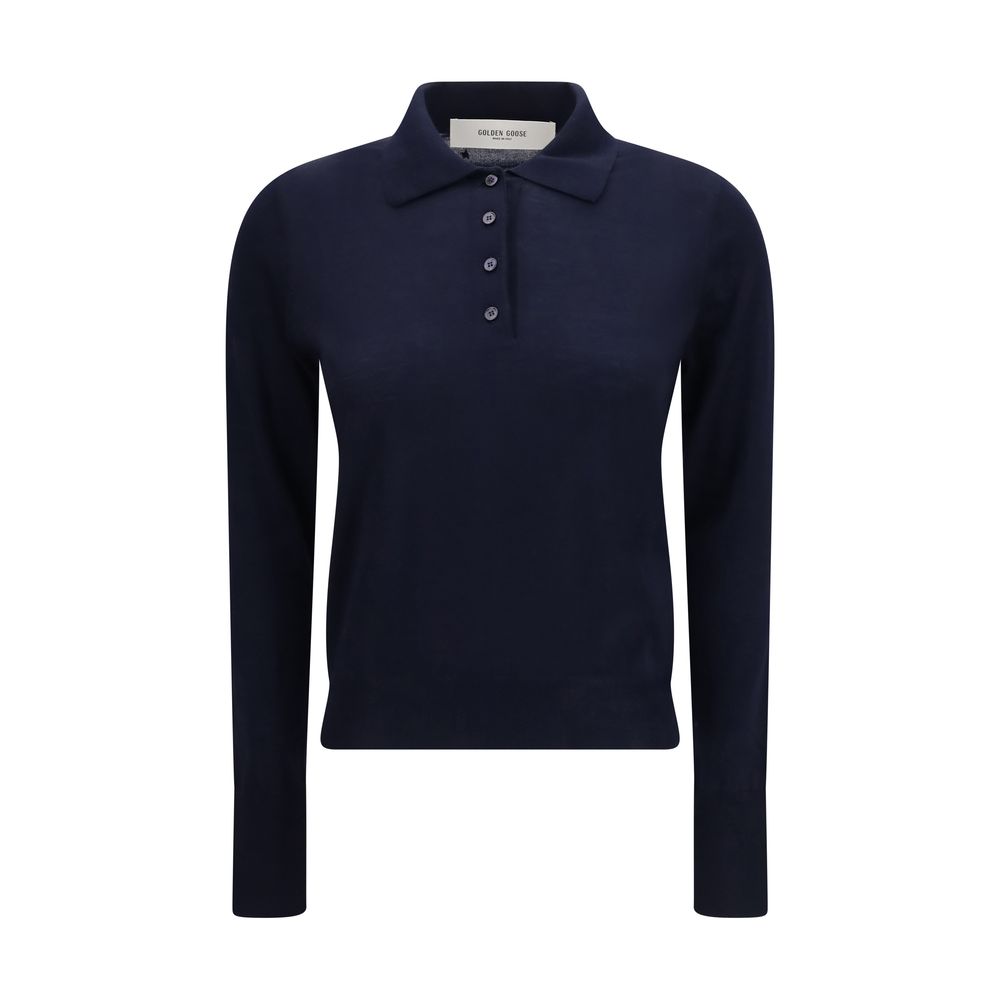 Golden Goose Blue Wool Dress Shirt