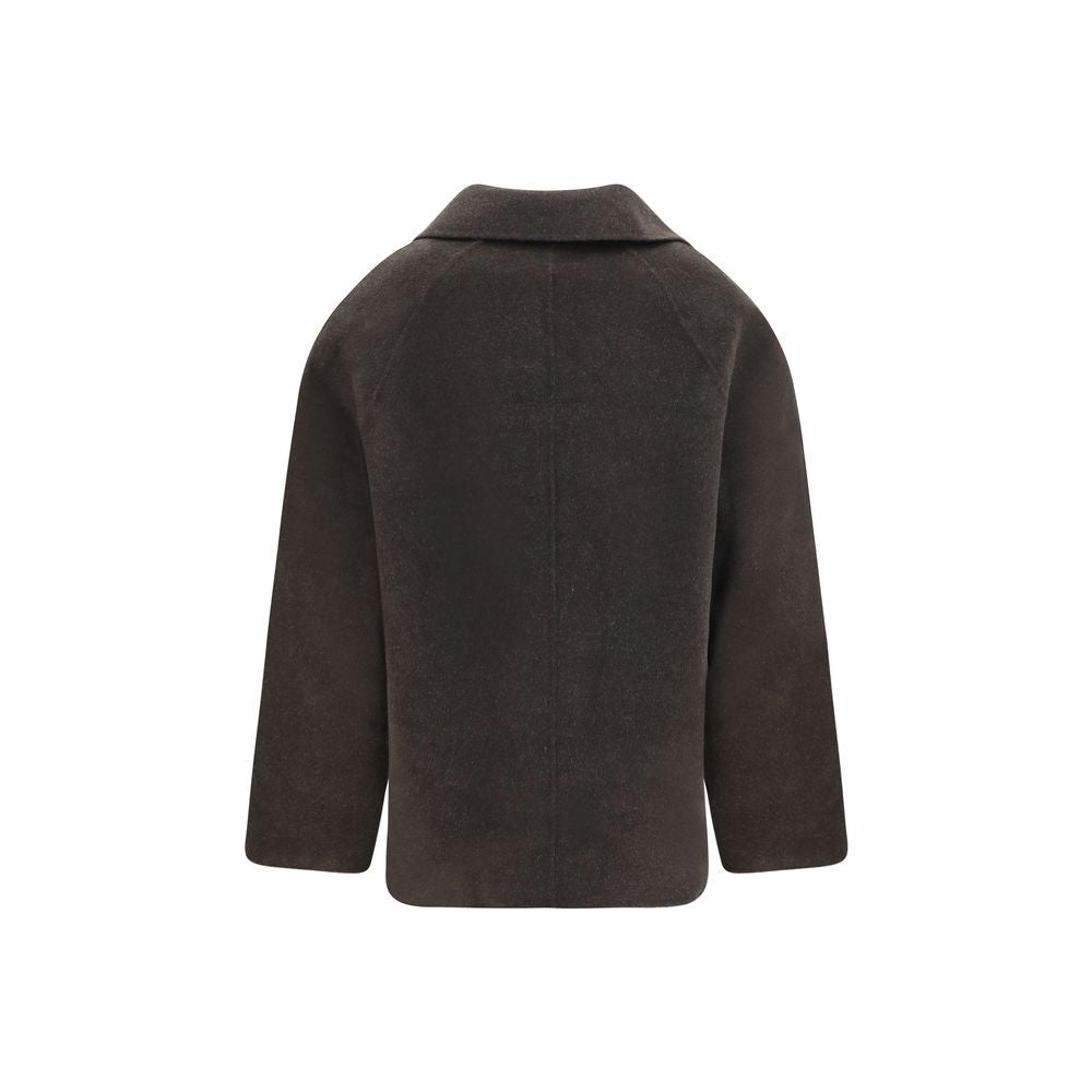 Loulou De Saison Brown Wool Full-Length Jacket