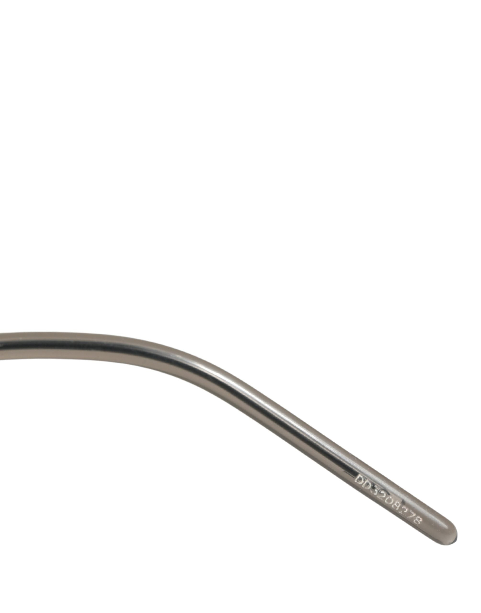 Dolce & Gabbana Women DG2262 Black Metal Square Frame Eyewear Sunglasses
