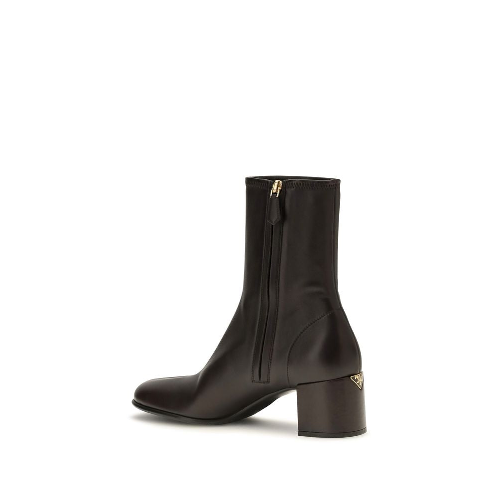 Prada Brown Ankle Boots