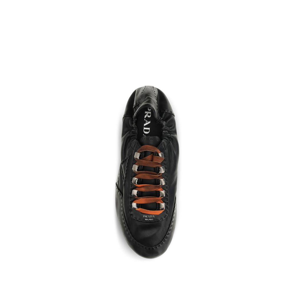 Prada Black Aries Athletic Sneakers
