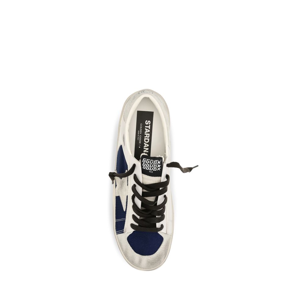 Golden Goose Gray Leather Low Top Sneakers