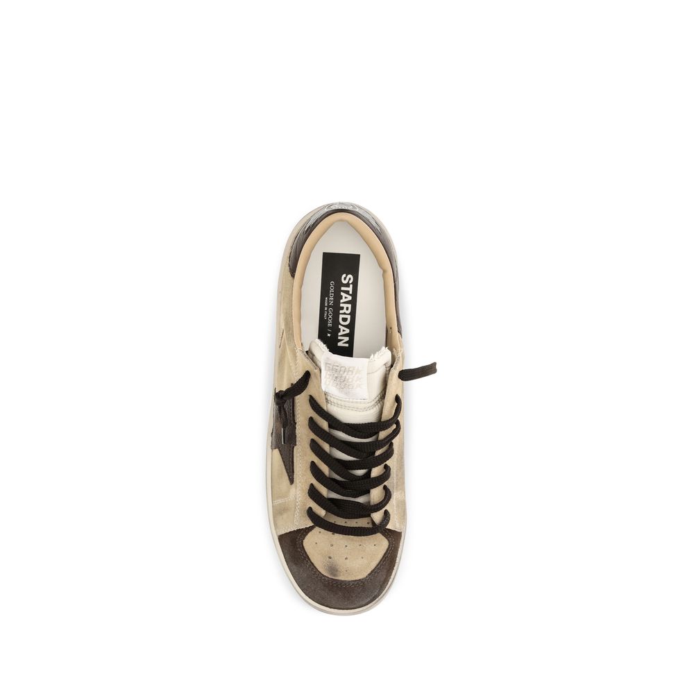 Golden Goose Beige Leather Sneakers