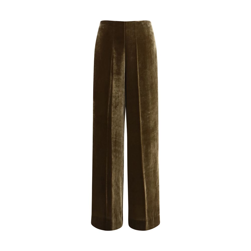 P.A.R.O.S.H. Brown Viscose Casual Pants