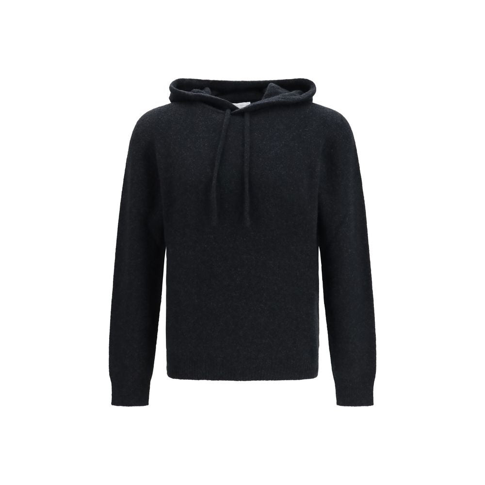Roberto Collina Black Wool Hoodie